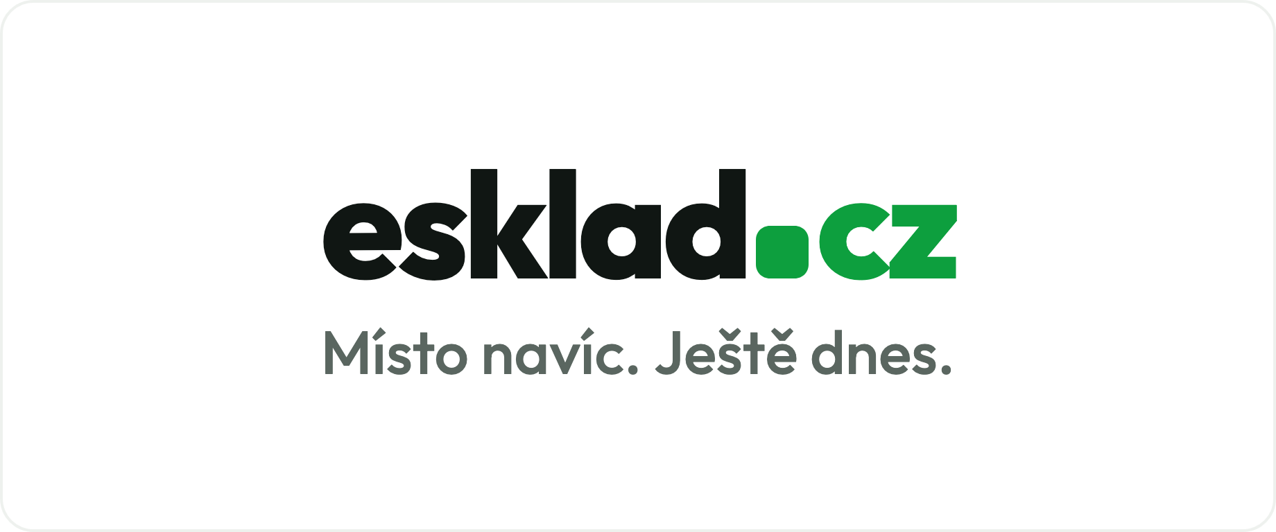 esklad.cz – Místo navíc. Ještě dnes.